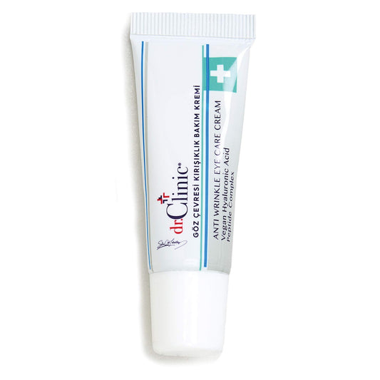 dr.Clinic Dr.Clinic Anti Wrinkle Eye Care Cream | Anti Aging, Firming Moisturizer Eye Repair Cream for Dark Circles, Under Eye Bags | with Organic Argan Oil, Vegan Hyaluronic Acid, Peptide Complex 15 ml.