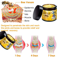 IZBEAUVO 2PCS Botulinum Toxin & Bee Venom Pain-Relief Bone HealingCream, Bee Venom Cream For Arth - Ritis, Natural Joint Relief Cream For Muscle & Joint Recovery, Bee Venom For Neck,Waist,Back Hand Feet & Leg