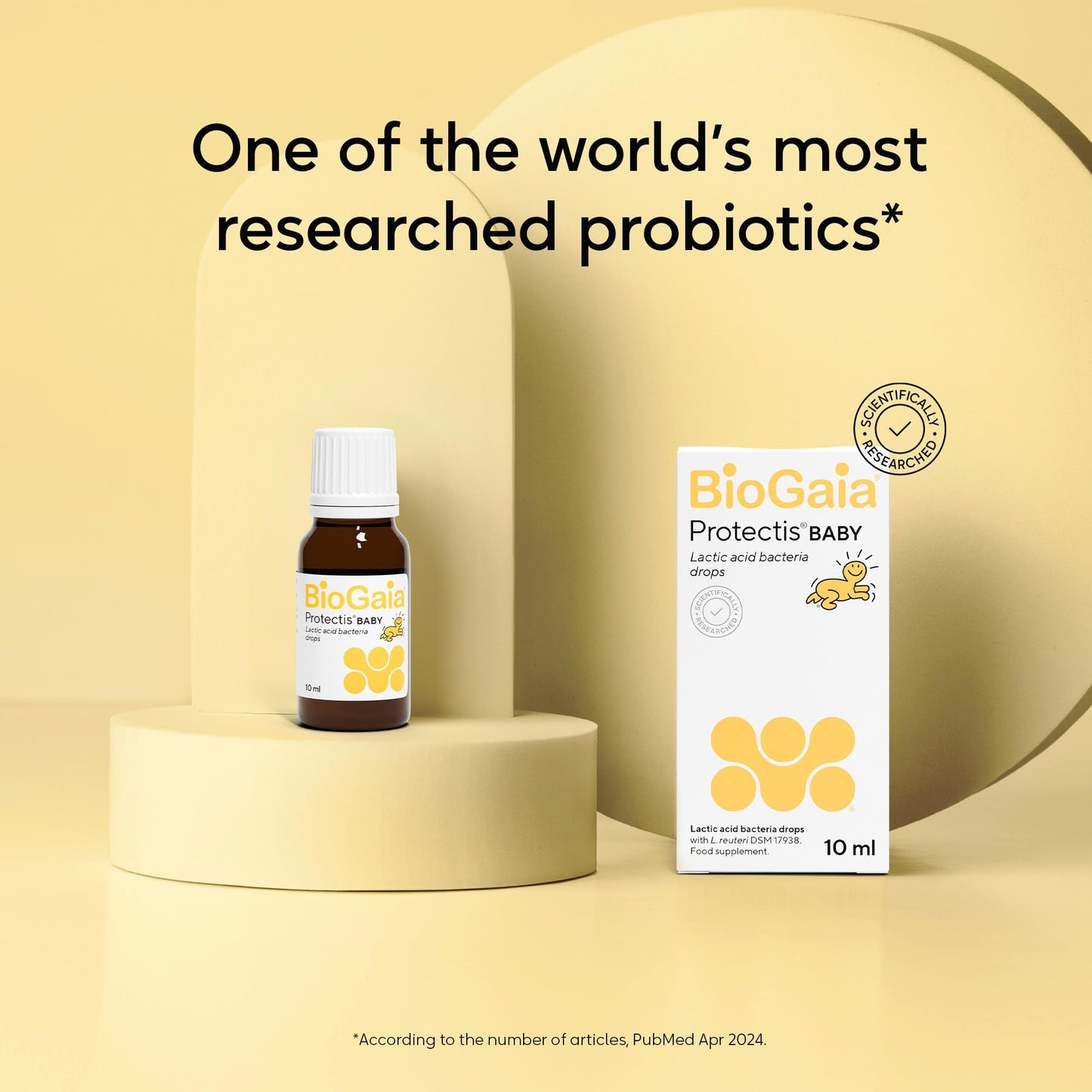 BioGaia Protectis Baby Drops | Probiotic Supplement for Newborns, Babies & Infants | Daily Digestive Support with ﻿100 Million Live L. Reuteri Probiotics | Features LongevityGuard | 10 ml