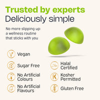 Nutriburst NutriGreens • 22 Plants + Cultures • Vegan & Sugar Free Gummies