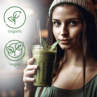 Herbal Magic's Organic Moringa Leaf Powder Raw and Pure Whole Leaves, Green Superfood for Smoothies, Shakes, Baking, Free from Fillers & Preservatives. of&G UK Organic Certified 100g (Pack of 1)