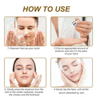 AuraAnge Collagen Peptide Serum for Women - Improve Wrinkles, Dark Spot Correcting, and Hydrating Face Serum with Hyaluronic Acid - Luminous Skin