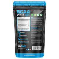 BCAA Capsule 3000mg Per Serving - 360 Vegan Capsules - 2:1:1 Branched Chain Amino Acids Capsules with Vitamin B12 & B6 - BCAA Powder Tablets Alternative - Pre Post Workout for Energy by PROELITE