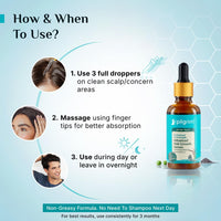 Pilgrim Redensyl 3% + Anagain 4% + Baicapil Advanced Hair Growth Serum for Scalp with Korean Black Rice, Saw Palmetto | Control Hair Fall, Hair Density | Women & Men | 60ml