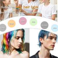 HTRUIYATY Temporary White Hair Colour Wax Natural Washable Instant Hair Color Pomades Mud for Kids Adult Cosplay Halloween Party