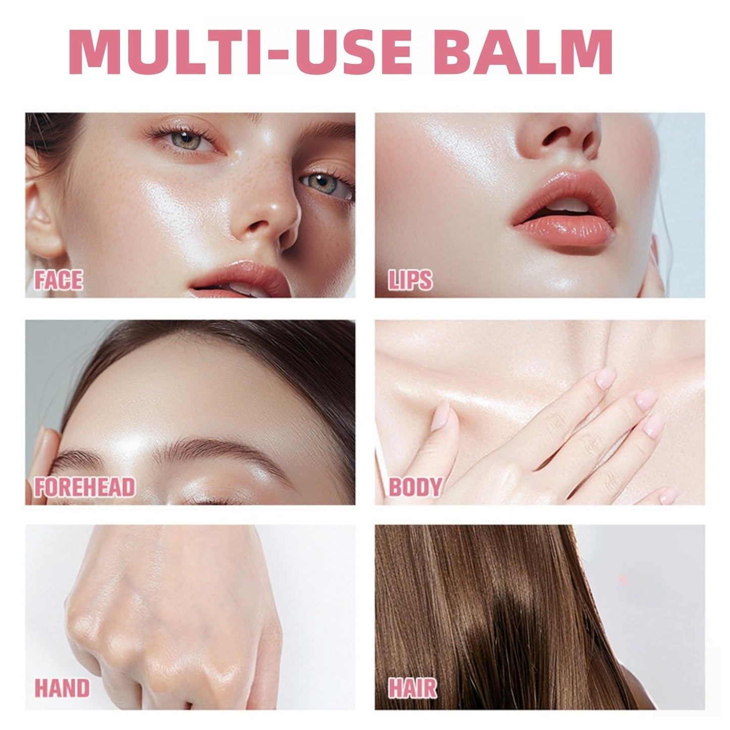 Ruojiar Collagen Multi Balm Stick,Collagen Wand,Deep Wrinkle Filler Coll/agen Stick,Moisturizing Balm for Fine Lines and Wrinkles,Skin Tightening Cream for Face,Instantly Hydrates,for Face,Eye,Lip,Portable