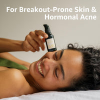 All-Natural Antioxidant Serum: 100% Vegan Collagen Serum, Natural Hyaluronic Acid, Vitamin C + Seaweed Ferments. For Hormonal Breakout Prone Skin, 30ml |The SABI Active Nutrient Sensitive Skin Serum