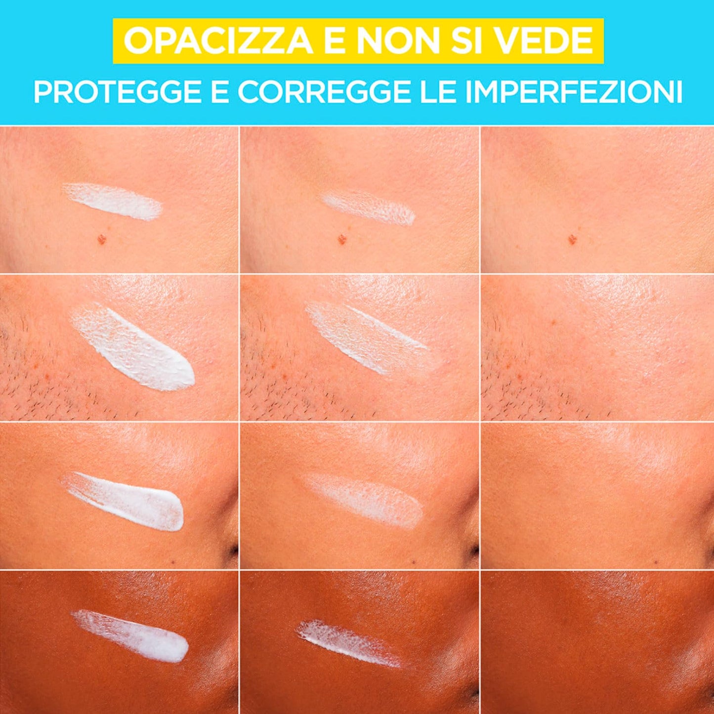 Garnier PureActive Anti-Imperfections Anti-UV Daily Mattifying Facial Fluid with BHA and Niacinamide SPF 50+ Very High Protection - 2 Bottles of 40ml