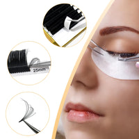 QUEWEL Easy Fan Lashes 0.05D Curl Mix 9-16mm Easy Fan Russian Lashes 2D-20D Volume Lash Extensions Self Fanning Eyelash Extensions Volume Automatic Blooming (0.05D Mix 9-16)