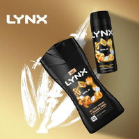 Lynx 12 Hour Refreshing Fragrance Gold Oud Wood and Vanilla Body wash with Plant-based Moisturisers & Dual Action Power, Keep Smelling Irresistible!