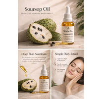 Nativilis Natural Essential Oils Nativilis Soursop Bio Oil, 30ml, 100% Natural Virgin Unrefined Brazilian Paw-Paw Oil for Skin and Hair