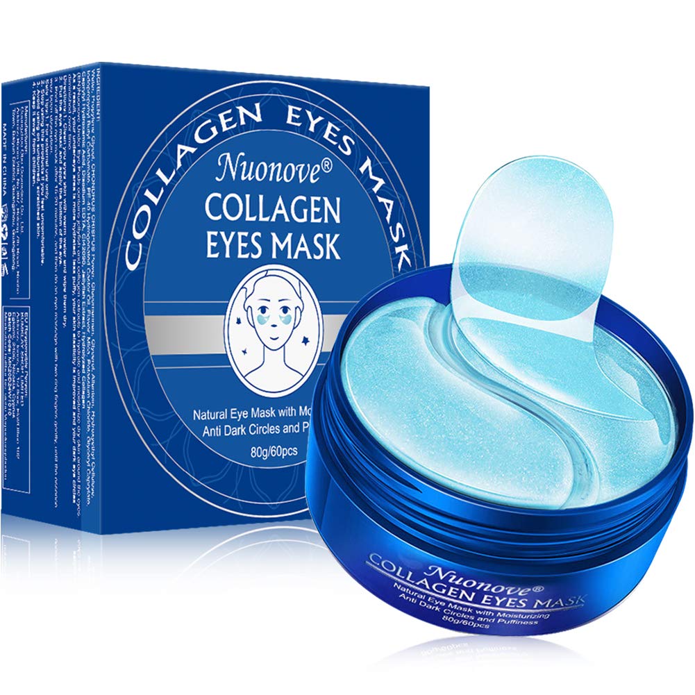 Nuonove Under Eye Mask, Collagen Eye Mask, Under Eye Patches, Eye Pads, Anti Aging Eye Patches with Collagen, For Brightens & Reducing Wrinkles, Dark Circles, Eye Bags and Puffiness/30 Pairs