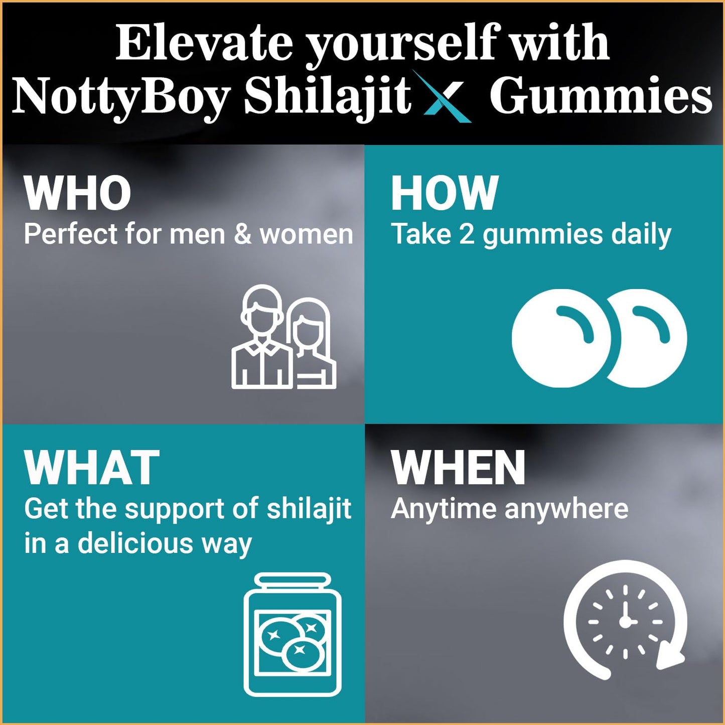 NOTTY BOY Notty Boy Pure Shilajit Gummies with Great Taste Pack of 30