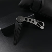 YancLife Stainless Steel Folding Comb for Men's Grooming & Styling Beards & Mustaches, Anti-static, 9.5 * 3 * 1.5cm