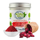 The Natural Health Market Organic Hibiscus Flower 700mg Capsules - 90 Capsules Tin - Made with 100% Organic Hibiscus Flower