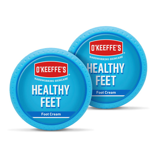 O'Keeffe's Healthy Feet Jar 91g, Twin Pack - Foot Cream for Very Dry Skin, Cracked Heels and Feet | Instantly Boosts Moisture Levels, Creates a Protective Layer & Prevents Moisture Loss
