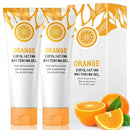 EliiSkinn 2PCS Orange Exfoliating Gel - Deep Cleansing Scrub for Face & Body, Gentle Radiant Skin Exfoliator with Natural Orange Bubble Formula