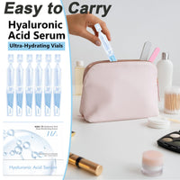 Fashion Base UltraHydrating Serum 5% Hyaluronic Acid Smoother Skin,Hyaluronic Acid Serum for Face,4D Hyaluronic Acid Tubes,Pre-makeup SkinCare|Anti-Aging serum for face Single-Use Vials Skincare(30pcs)