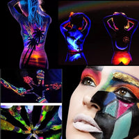 BISHENGYF Pigment Nail Powder Fluorescence Pigment Ultrafine Glitter Powder Nail Pigments Dust Nail Glitter Gradient Iridescent Nail Art Decoration