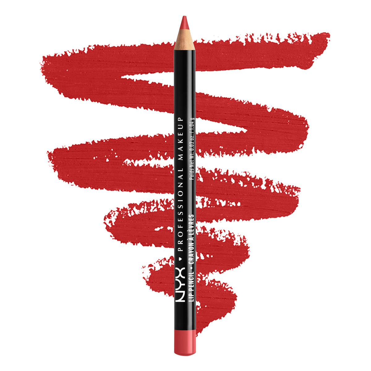 NYX PROFESSIONAL MAKEUP NYX Professional Makeup Slim Lip Pencil, Buttery Soft, Long-Wear Lip Liner, Creamy Precision Lip Liner for a Defined Pout, High-Shine Pairing, Shade: 804 Cabaret