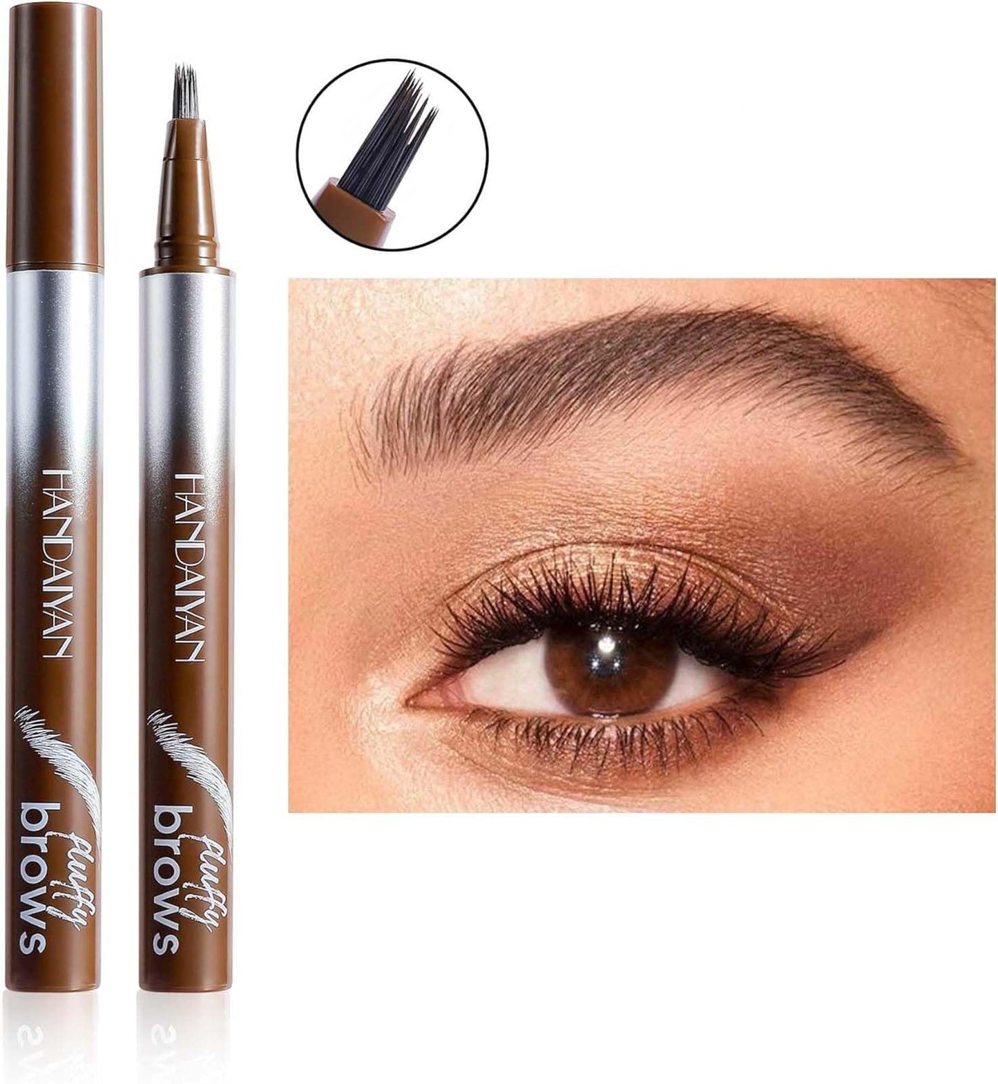 EveBeaty Magic Liquid Eyebrow Pen with Angled Brush – Waterproof, Long-Lasting Brow Pencil for Natural, Full-Looking Brows