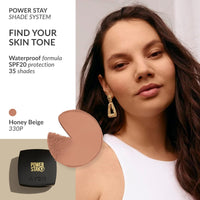 AVON Avon Cream To Powder 3-in-1 Foundation, Concealer and Powder, Long Lasting Foundation Compact, Natural Looking Base that Lasts, SPF 15, 330P, Honey Beige