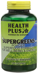 Health Plus SuperGreens Powder : Superfood General Health & Well-Being Supplement : 150g