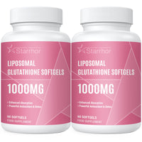 Starrhor Liposomal Glutathione Softgels, Glutathione Supplement 1000mg per Serving, Antioxidant Support, 120 Capsules