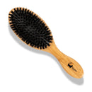 Eco Bath London Bamboo Hair Brush with Boar Bristles - Eco-Friendly Detangling Hairbrush for All Hair Types, Suitable for Women, Men, and Kids