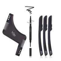 VOID Homme Beard Lining Kit (Light Brown) - Beard Filler Pencil, Beard Shaping Comb and Beard Aligning Razors- Beard Filler Kit for Waterproof Natural Look