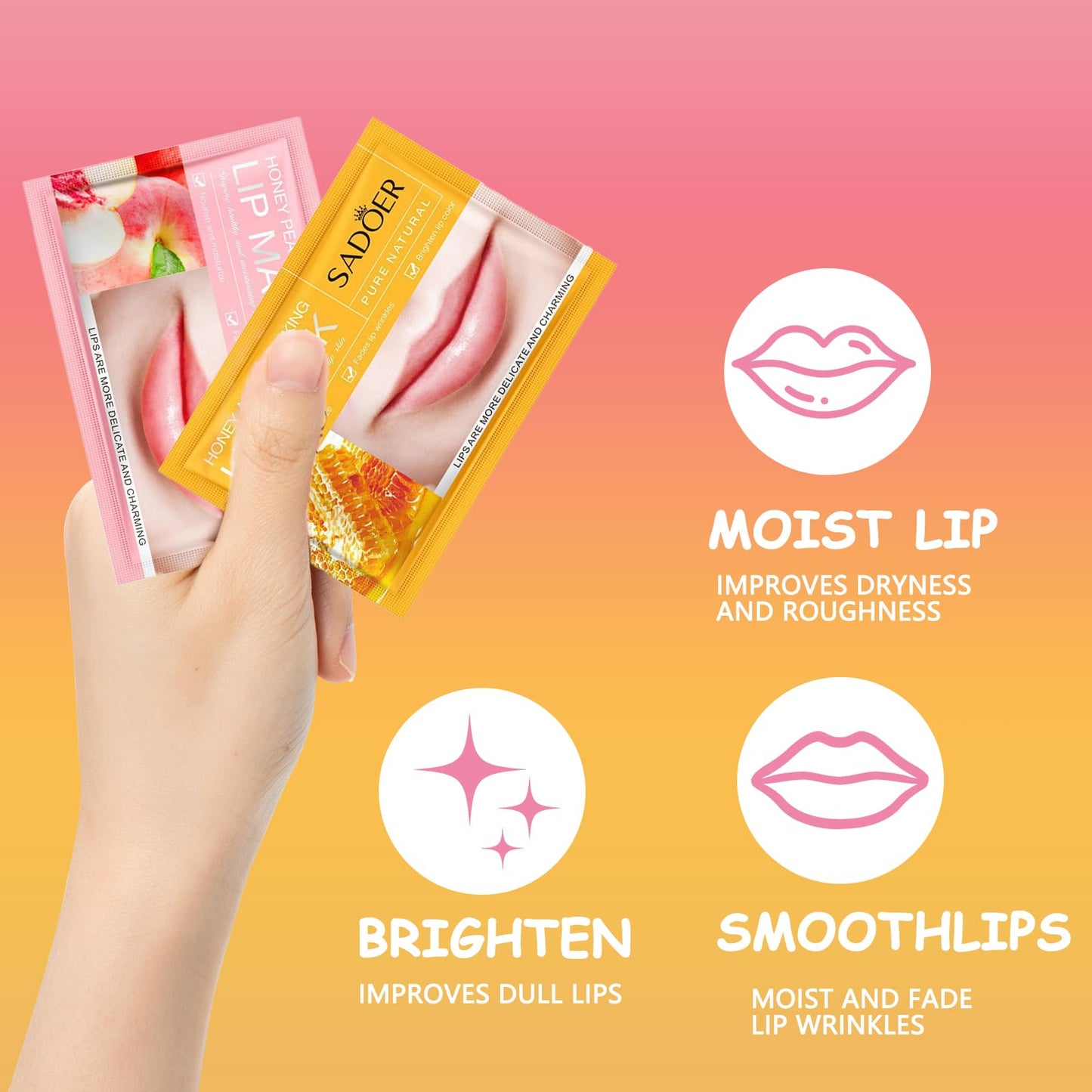 ExcellaElite Honeybalm Lip Balm, Honey Balm Uk lips, Honey lip Balm - Premium 4 PCS Set Honey & Strawberry Lip Balm with Exfoliating & Hydrating Properties - Honey Pot Lip Balm for Dry, Cracked & Chapped Lips