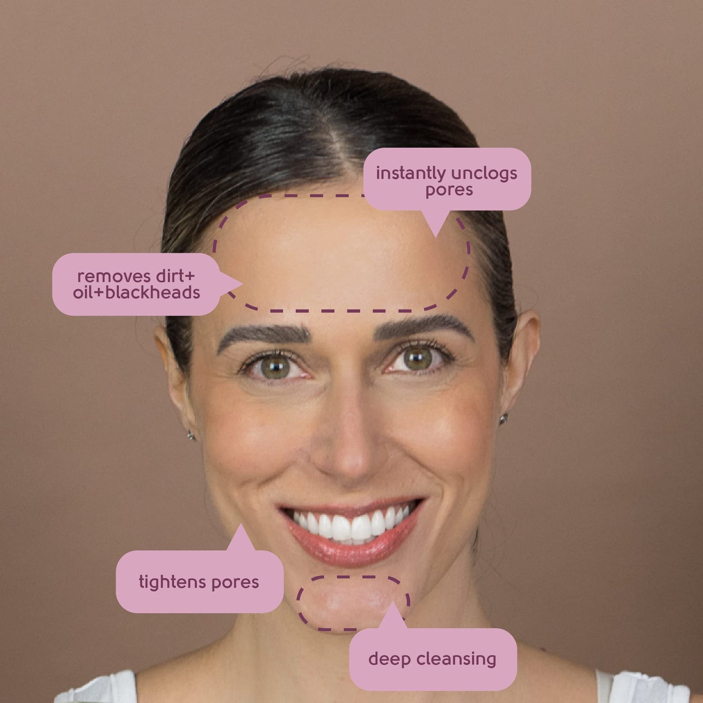Pretty Face Facts Witch Hazel Forehead & Chin Pore Strips
