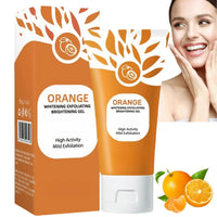 Orange Peeling Gel,Orange Enzymes Exfoliating Gel,Facial Scrub Exfoliating Cleanser,Deep E/xfoliating Cleanser,Face and Body Exfo/liating Scrub G/el,Whitening Deep Exfoliator,Facial Exfoliator