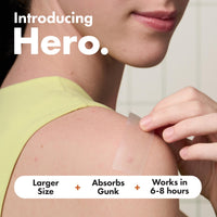 HERO COSMETICS Hero Mighty Pimple Patches Surface XL Spot Patches Acne Treatment 10 Count