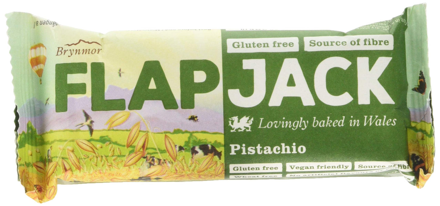 Brynmor Flapjack Brynmor Pistachio Flapjack 80g, Pack of 20 Bars