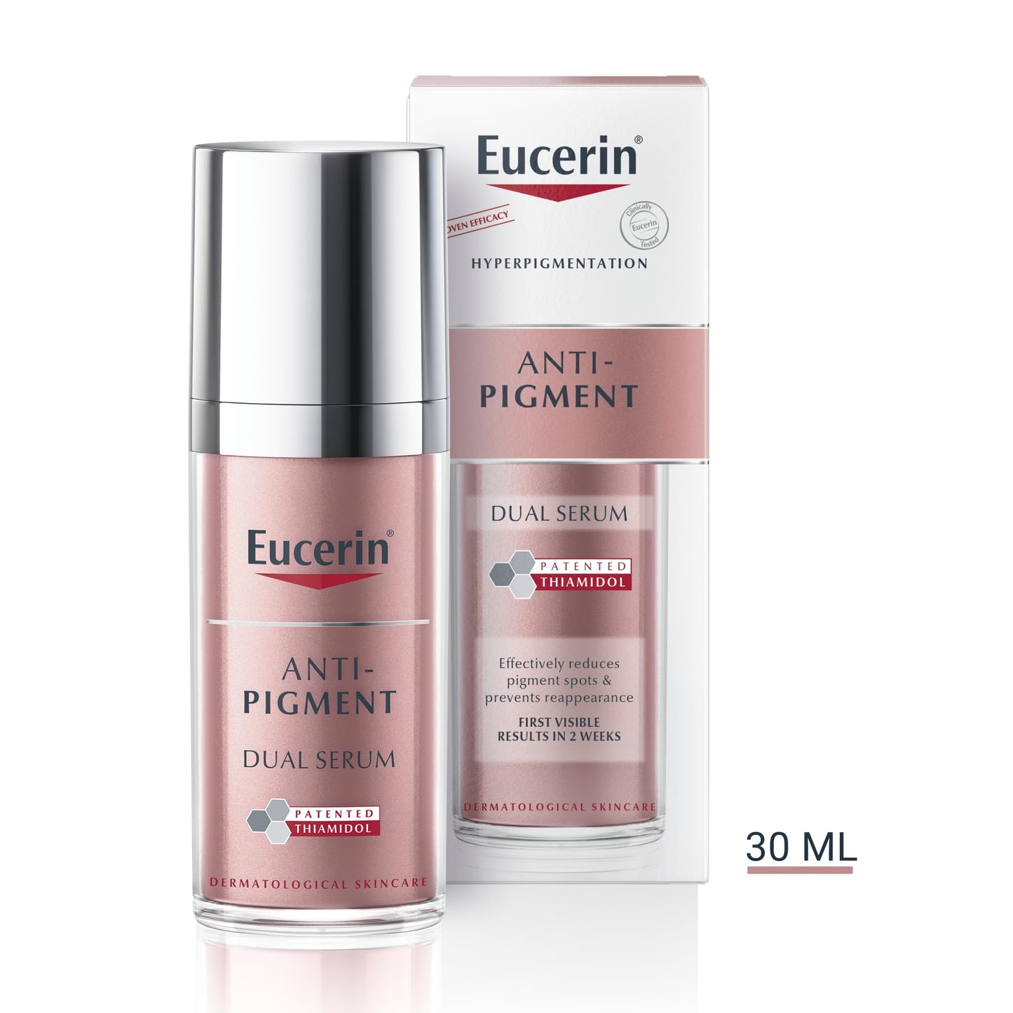 Eucerin Anti-Pigment Dual Serum 30ml, Anti-Pigment Serum for Treatment of Age Spots and Uneven Skin Tone, Advanced Skincare Serum with Hyaluronic Acid