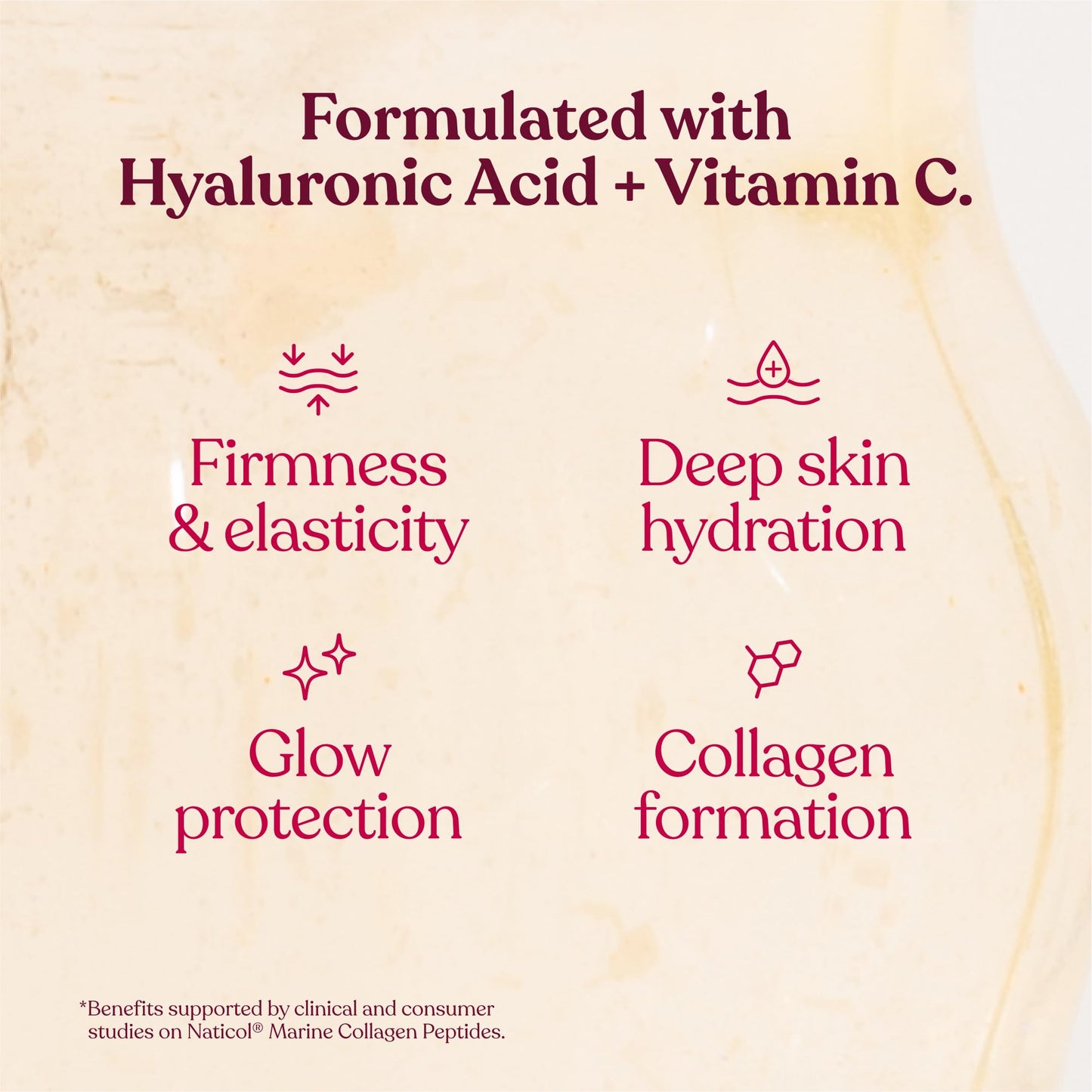 Marine Collagen Powder | Clinically Proven Collagen Supplement for Women with Hyaluronic Acid & Vitamin C | 100% Type I Hydrolysed Collagen Peptides for Hair, Skin & Nails | Collagen Glow by Free Soul