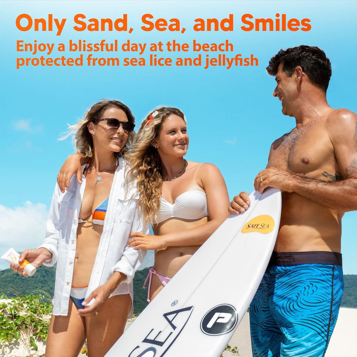 SAFE SEA Safe Sea SPF50 Sting Blocking Sunscreen | 120ml Bottle | For Sensitive Skin | Anti Jellyfish Sting Protective Lotion (Pack of 1)