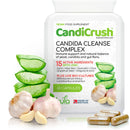 CandiCrush - Candida Cleanse Complex - Herbal Thrush Tablets - Natural Candida Treatment for Women and Men with Probiotic Live Friendly Bacteria for Yeast Infection - 60 Vegan Capsules
