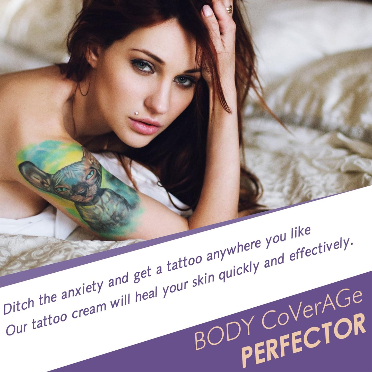 SHEBEEDO Body Coverage Perfector 2.5 Oz (Natural Radiance) - Leg Makeup, Body Makeup, Tattoo Cover Up Makeup To Cover Veins Waterproof And Sweat Proof No Transfer, Natural Gloss Body Makeup（2pcs）