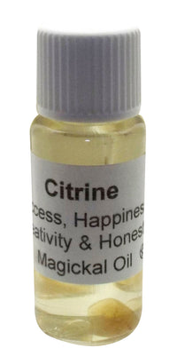 Angelleesa | Citrine Gemstone Infused Magickal Incense Oil