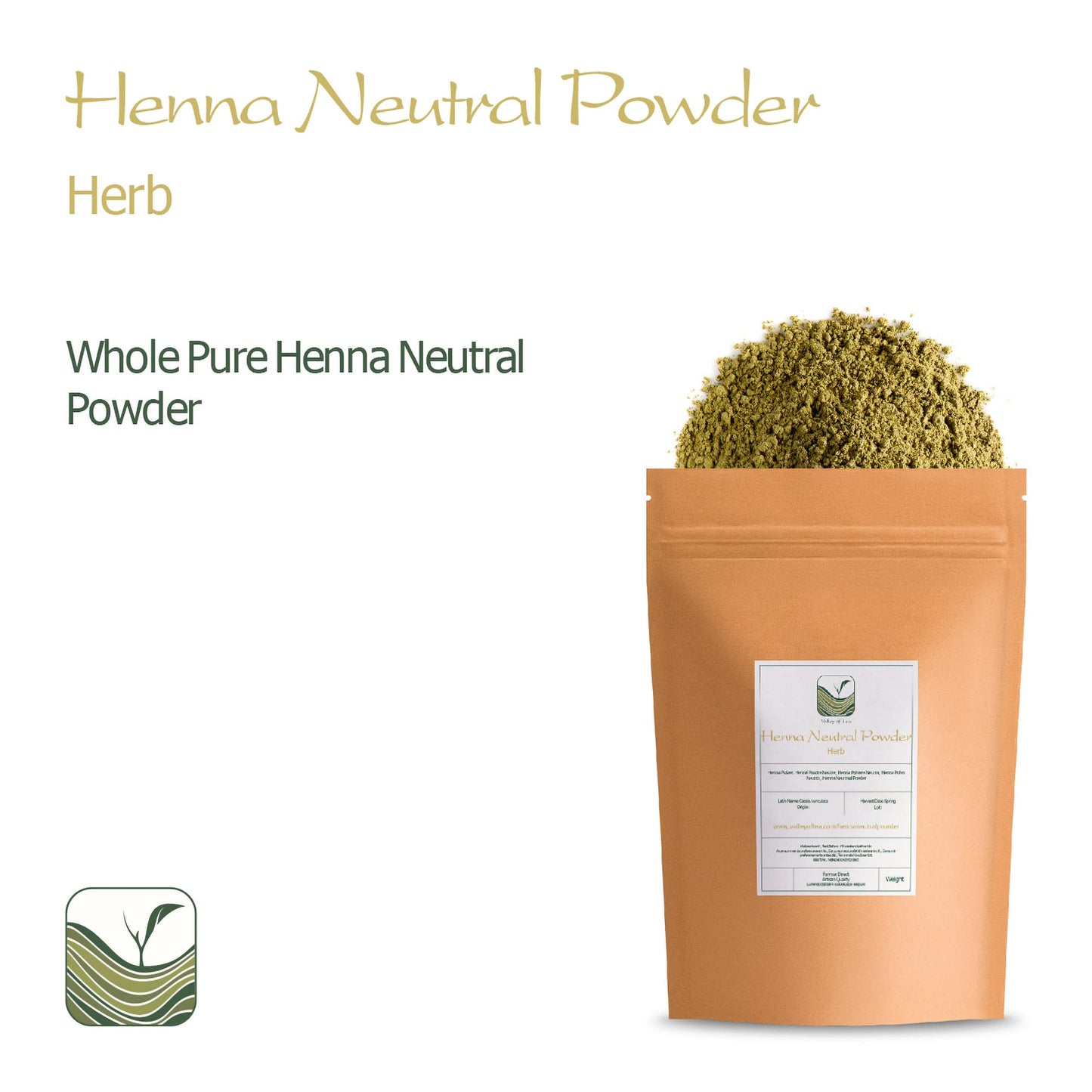 Valley of Tea Henna Organic Powder For Hair