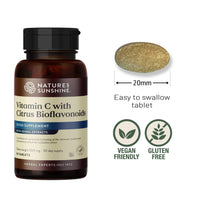 Nature's Sunshine (NSPUK) Nature's Sunshine Vitamin C with Citrus Bioflavonoids - 90 Tablets - for Immunity