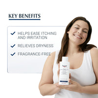 Eucerin DermoCapillaire Calming Urea Shampoo 250ml, Psoriasis and Dermatitis Shampoo for Dry, Itchy Scalp, Fragrance-Free, Moisturising with Urea, Lactate, Paraben- and Silicon-Free