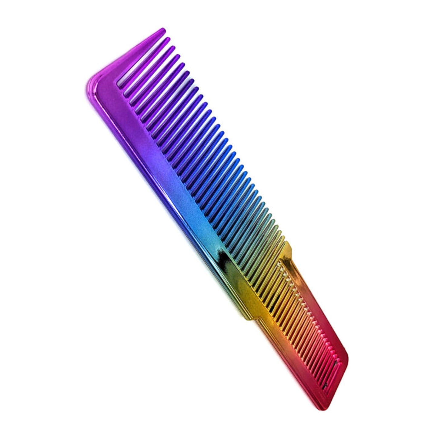 G Gabri Gabri Flat Hair Comb Top Comb Barber Styling Hair Cutting Durable Detangler - Professional Hairdressing Tools, Anti Static Heat Resistant, Strong & Durable (Rainbow Effect 20cm, Classic)