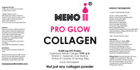 Meno II PRO Glow Marine Collagen Powder 10,000mg - High-Potency Supplements for Women Skin Hydration - Unflavoured Collagen Supplement with Hyaluronic Acid, Vitamin C & B Complex - 300g