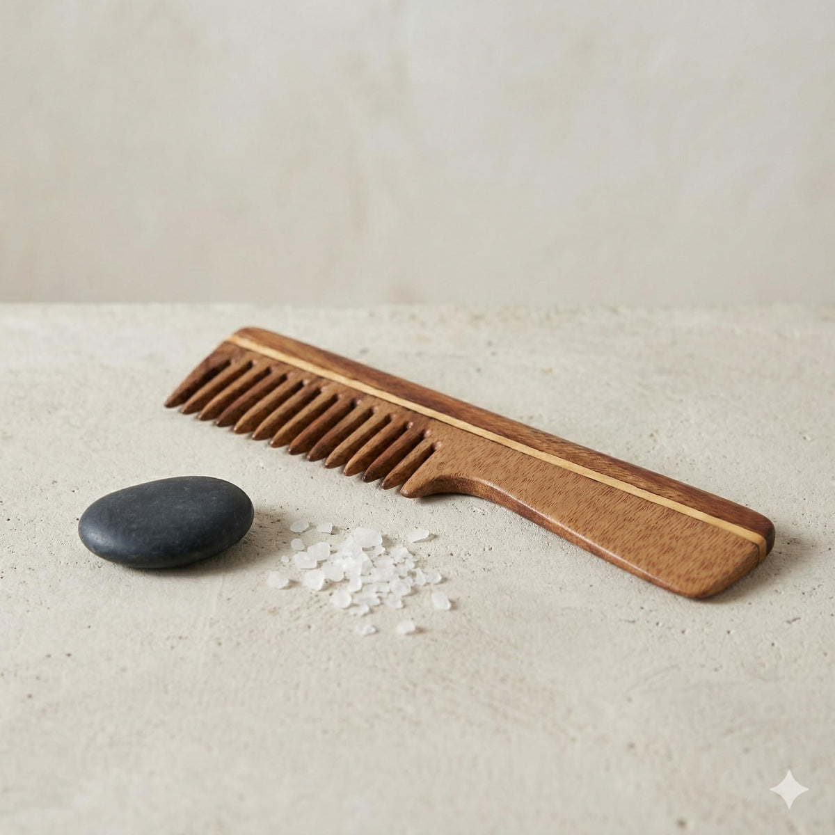 THE Unltd India Sheesham Wood Comb | Handmade Comb for Hair Care | Hair Comb for Detangling | Anti-Static | Fine Tooth Brush Best for Beard and Moustache
