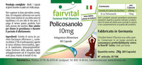 fairvital Fairvital | Policosanol 10mg - Vegan - HIGH Dosage - 60 Capsules