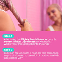 Matrix Instacure Build-A-Bond Instant Revival Liquid Mask, For Damaged Hair, Repairing Formula, With Citric Acid and Squalane, Strengthens From the Inside, Smooths and Softens, 250ml