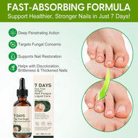 Tea Tree and Ginger Nail Fungus Treatment, Tea Tree Oil for Nail Fungus, 7 Days Fungal Nail Treatment for Toenail, Cuticle Care Oil, Nail Strengthener for Damaged Nails, Ginger Nail Serum